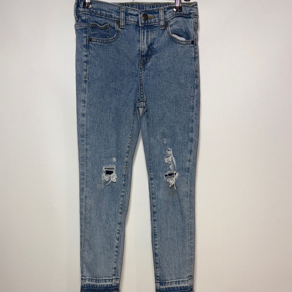 Cat & Jack Light Blue Distressed Kids Jeans